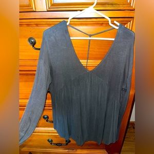 Gray boutique top